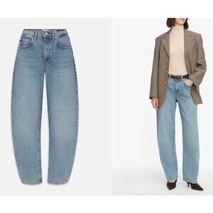 FRAME $298 Low Slung Barrel Jeans Dollhouse Jeans Womens 28